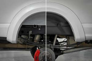 Ford F-350 Super Duty Rear Wheel Well Liners - Rough Country - Rough Country - Black - '17-'22 Ford F-350 Super Duty Rear Wheel Well Liners - Rough Country - Rough Country - Black - '17-'22